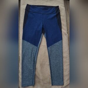 Outdoor Voices Navy and Gray Leggings Women's Colorblock Compress XL